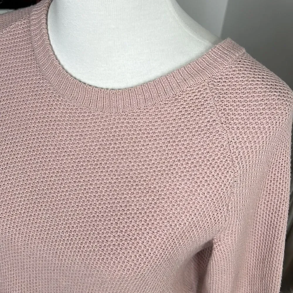 Madewell Province Cross-Back Pullover Sweater in Pink